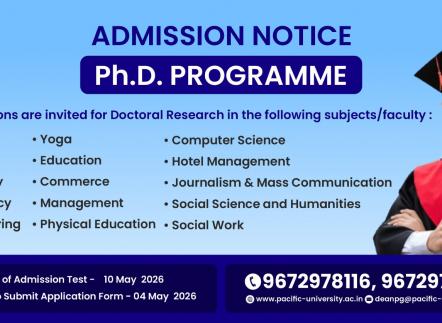 Ph.d Programme Addmission 2026-27
